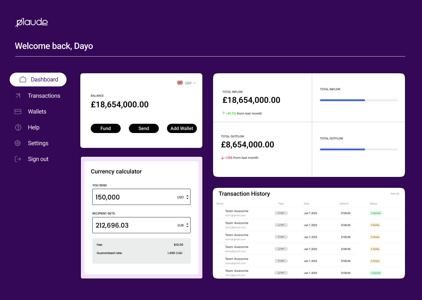 Plaude Dashboard
